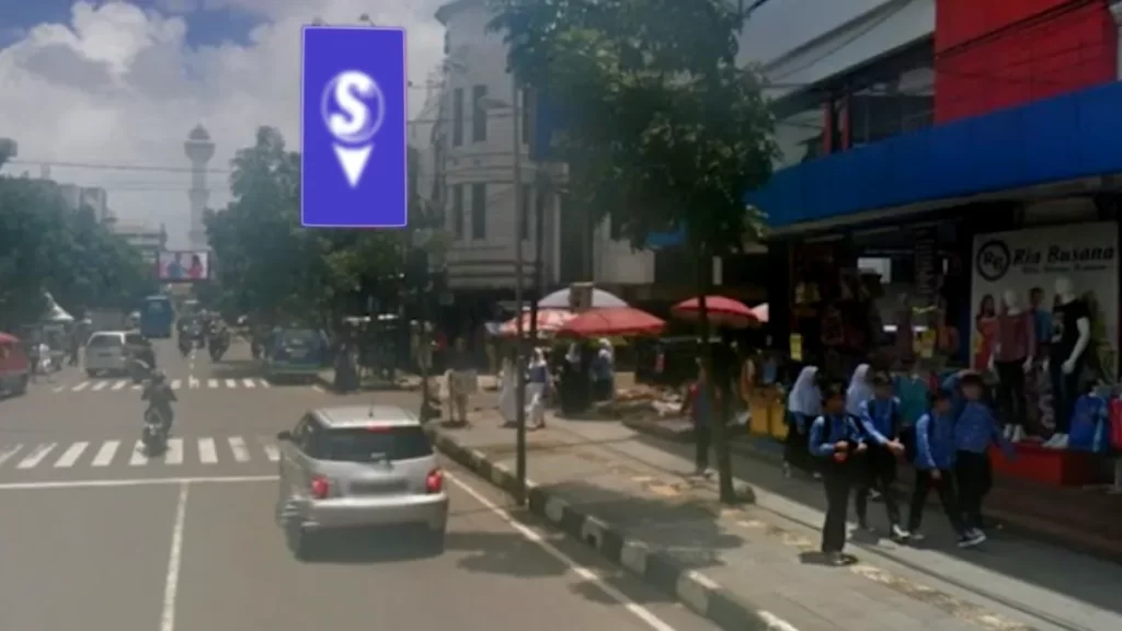 Sewa billboard Bandung, lokasi Jl. Dewi Sartika dengan lalu lintas ramai